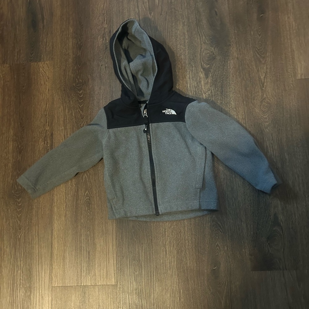 Toddler Boy Zip Up Fleece North Face Jacket- size 3t